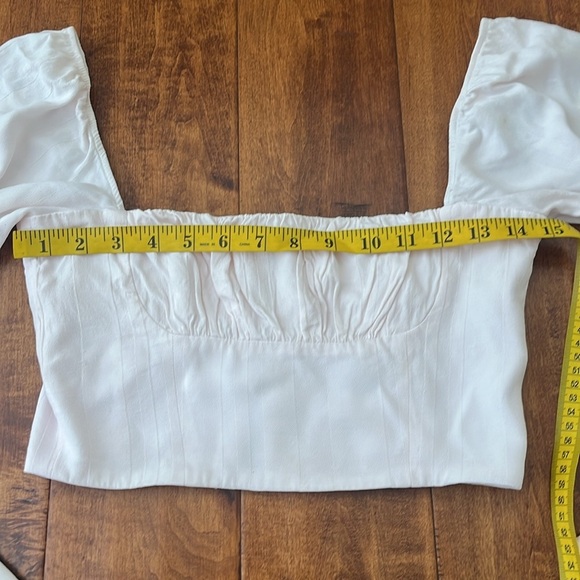 Capulet Cropped Baby Pink Blouse Size XS/P - Picture 5 of 13